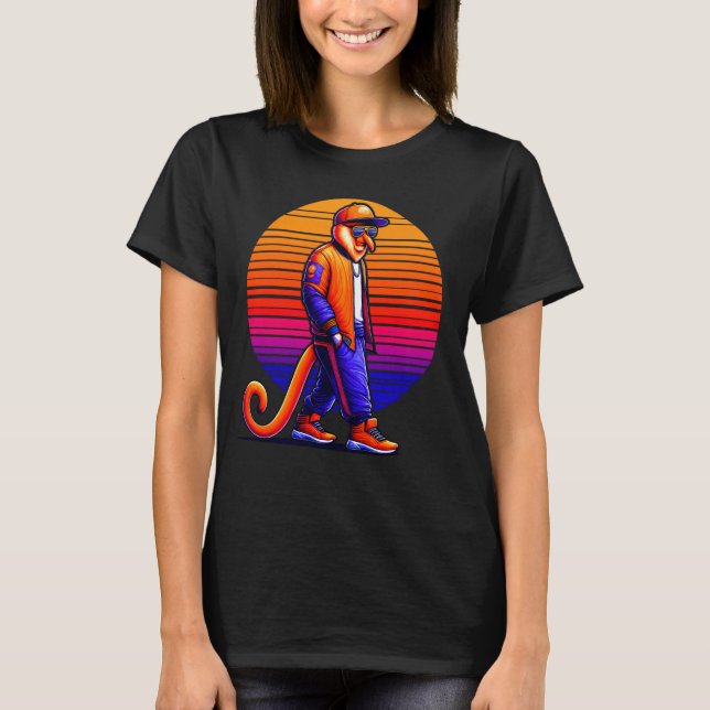 Camiseta Guay Proboscis Monkey Modern Urban Style Sunset Re (Anverso)