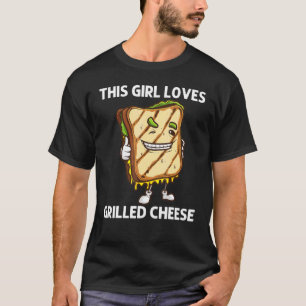 Camiseta Guay Queso A La Parrilla De Arte Para Chicas Sandw