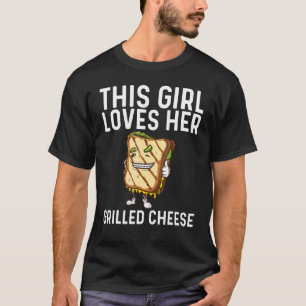 Camiseta Guay Queso A La Parrilla De Arte Para Chicas Sandw