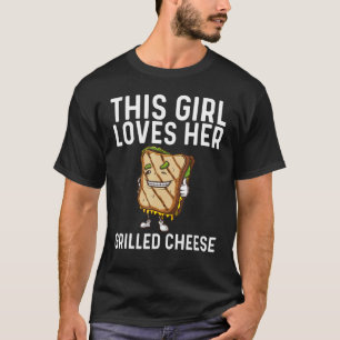 Camiseta Guay Queso A La Parrilla De Arte Para Chicas Sandw