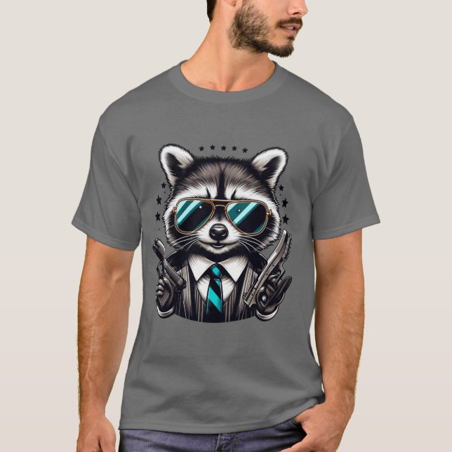 Camiseta Guay Raccoon Gangster es un animal gracioso (Anverso)