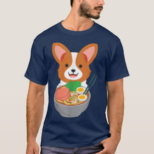 Camiseta Guay Ramen Tshirt Kawaii Anime Corgi Otaku Japanes