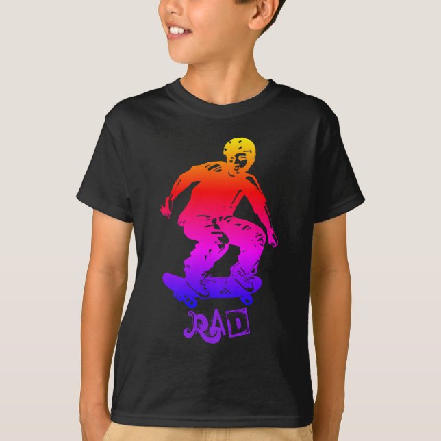 Camiseta Guay Red Purple Skateboarder Rad Sports (Anverso)