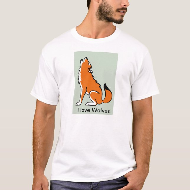 Camiseta -Guay Red WOLF- Conservación - Hombres en peligro (Anverso)
