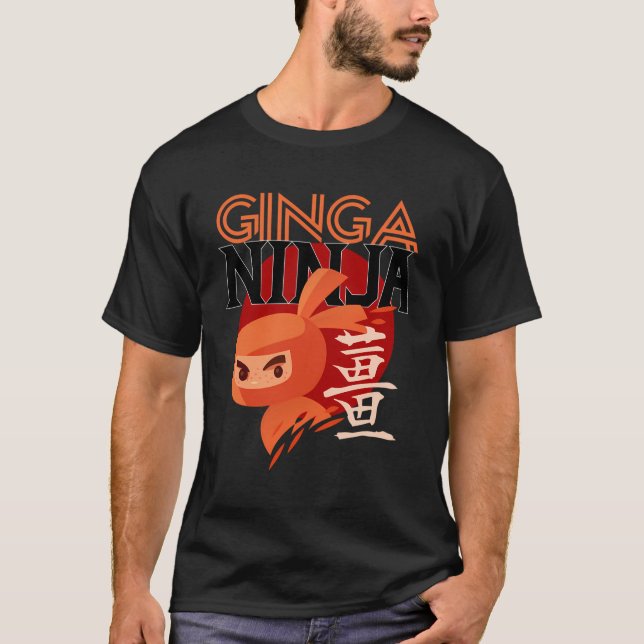 Camiseta Guay Redhead Ginga Ninja Funny Ginger Ninja Gift (Anverso)
