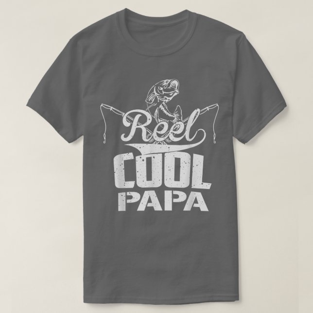 Camiseta Guay Reel del padre de los hombres Papá pescando r (Diseño del anverso)