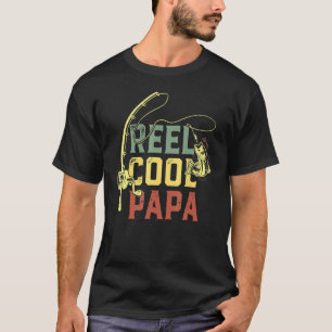 Camiseta Guay Reel Mens Papa Fishing Fun Fathers Day Fishe