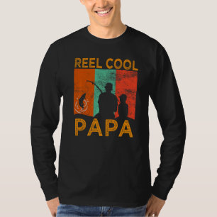 Camiseta Guay Reel Mens Papa Pescando al abuelo de la vieja
