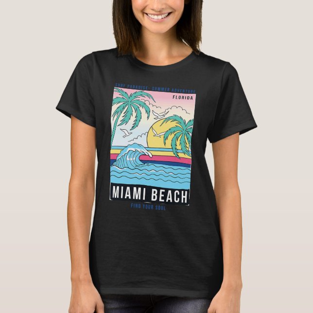 Camiseta Guay Reto Miami Beach Miami Outfit Fashion Graphic (Anverso)