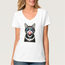 Guay Retro Cat - Diseño de arte pop de Bubblegum