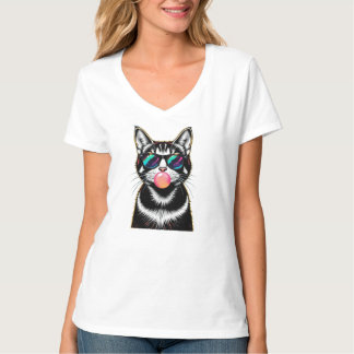 Camiseta Guay Retro Cat - Diseño de arte pop de Bubblegum
