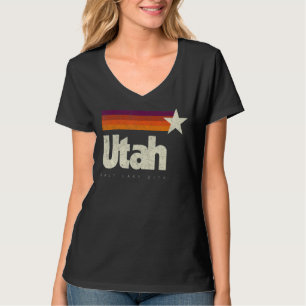 Camiseta Guay Retro de Utah Salt Lake City angustiado norte