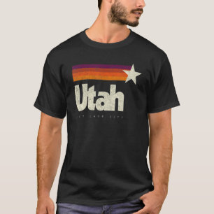 Camiseta Guay Retro de Utah Salt Lake City angustiado norte