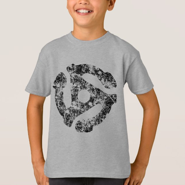 Camiseta GUAY Retro Grunge 45 spacer DJ (Anverso)