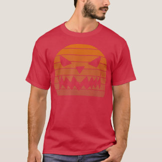 Camiseta Guay Retro jack o linterna cara de calabaza temibl