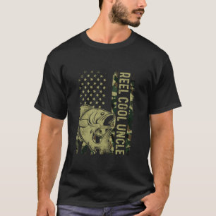 Camiseta Guay Retro Reel Tío Camuflaje Bandera Americana Fi