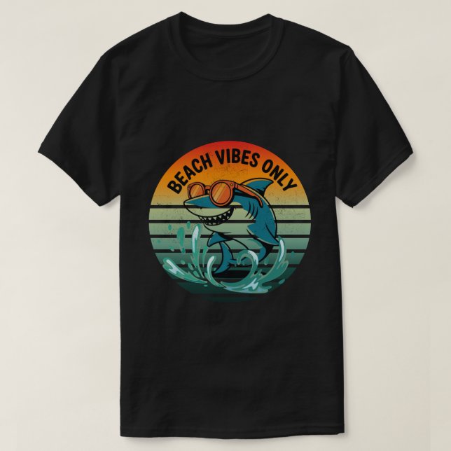 Camiseta Guay Retro Shark con gafas de sol - Solo con cámar (Diseño del anverso)