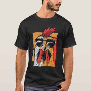 Camiseta Guay Rooster con gafas de sol Moda retro vintage