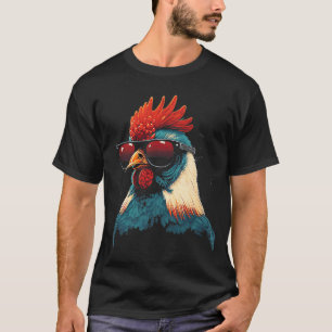 Camiseta Guay Rooster con gafas de sol Moda retro vintage