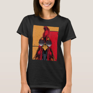 Camiseta Guay Rooster con gafas de sol Moda retro vintage