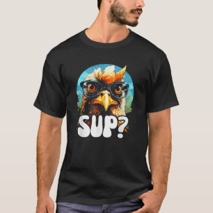 Camiseta Guay Rooster Con Gafas De Sol SUP Pollo Tee T