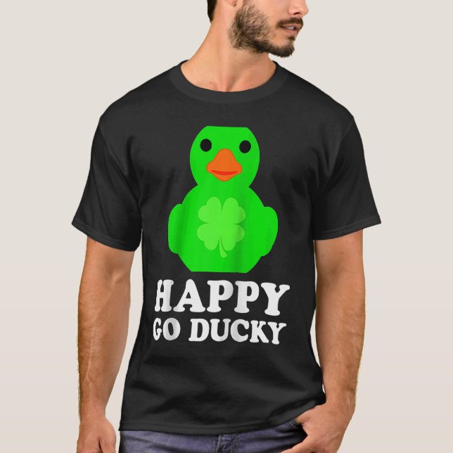 Camiseta Guay Rubber Duck Lucky Go Ducky St Patrick's Day R (Anverso)