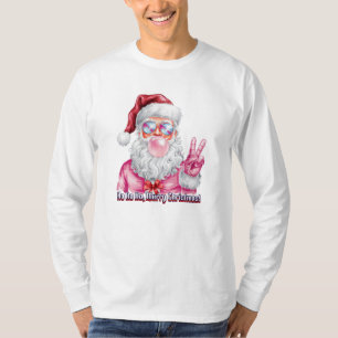 Camiseta Guay Santa Claus con bblegum y signo de paz