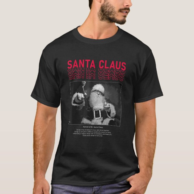 Camiseta Guay Santa Claus Modern Xmas Diseño Estético (Anverso)