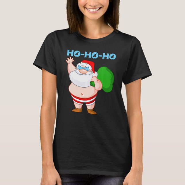 Camiseta Guay Santa En Swimsuit Wish Navidades Estuvo En Es (Anverso)