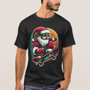 Camiseta Guay Santa Skateboarding Santa Claus