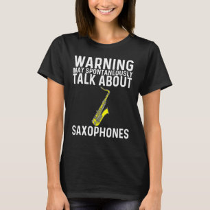 Camiseta Guay Saxofón Para Hombres Mujeres Jazz