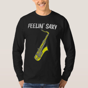 Camiseta Guay Saxofón Para Hombres Mujeres Jazz