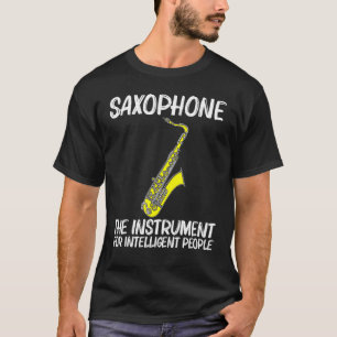 Camiseta Guay Saxofón Para Hombres Mujeres Jazz