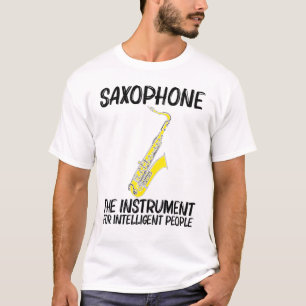 Camiseta Guay Saxofón Para Hombres Mujeres Jazz