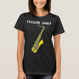Camiseta Guay Saxofón Para Hombres Mujeres Jazz