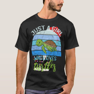 Camiseta Guay Sea Turtle Lover Gift Solo Un Chica Que Le En