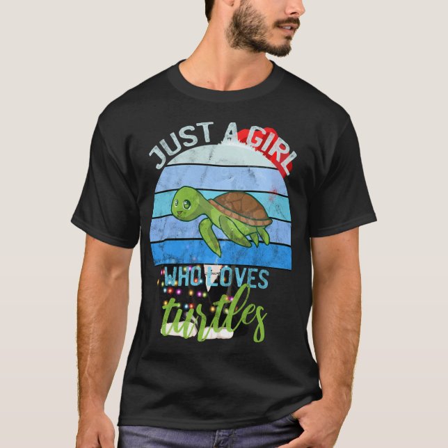 Camiseta Guay Sea Turtle Lover Gift Solo Un Chica Que Le En (Anverso)