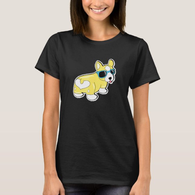 Camiseta Guay Shades Corgi Butt Dog (Anverso)