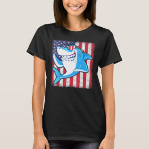 Camiseta Guay Shark American Bandera de Estados Unidos Pesc