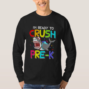 Camiseta Guay Shark Estoy Listo Para Aplastar A Maestra Est