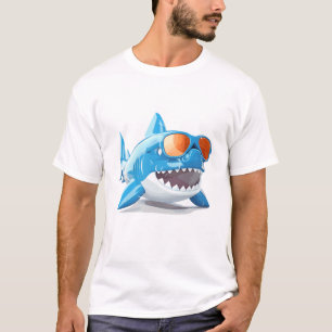Camiseta Guay Shark On Vacation Cute Adorable Fun Discovery