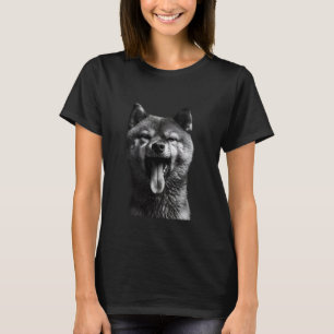 Camiseta Guay Shiba Inu Sticando La Lengua A La Desaparició