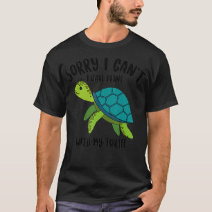 Camiseta Guay Siento Tener Planes Con Mi Tortuga Funny Tort