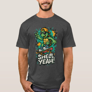 Camiseta Guay Skateboarding Funny Turtle Pun T-Shirt