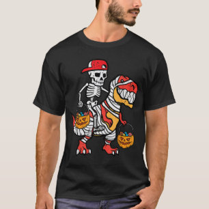 Camiseta Guay Skeleton Cap Dino Mummy Toddler Boy Halloween