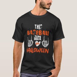 Camiseta Guay Skeleton Hand Baseball Halloween Set Sport