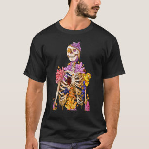 Camiseta Guay Skeleton Planta Naturaleza Crystal Mushroom G