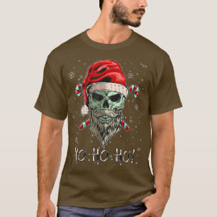 Camiseta Guay Skull Beard Santa Pirate Navidades Jolly Roge
