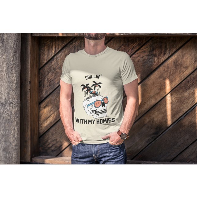 Camiseta Guay Skull con gafas de sol | Halloween divertida (Subido por el creador)