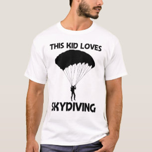 Camiseta Guay Skydiving Para Niños Paracaídas De Buceo